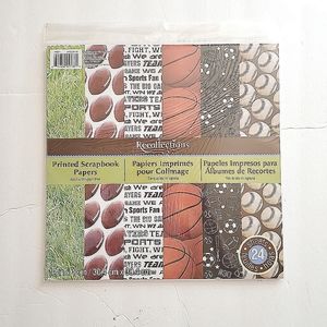 Recollections Football Sports scrapbook Paper